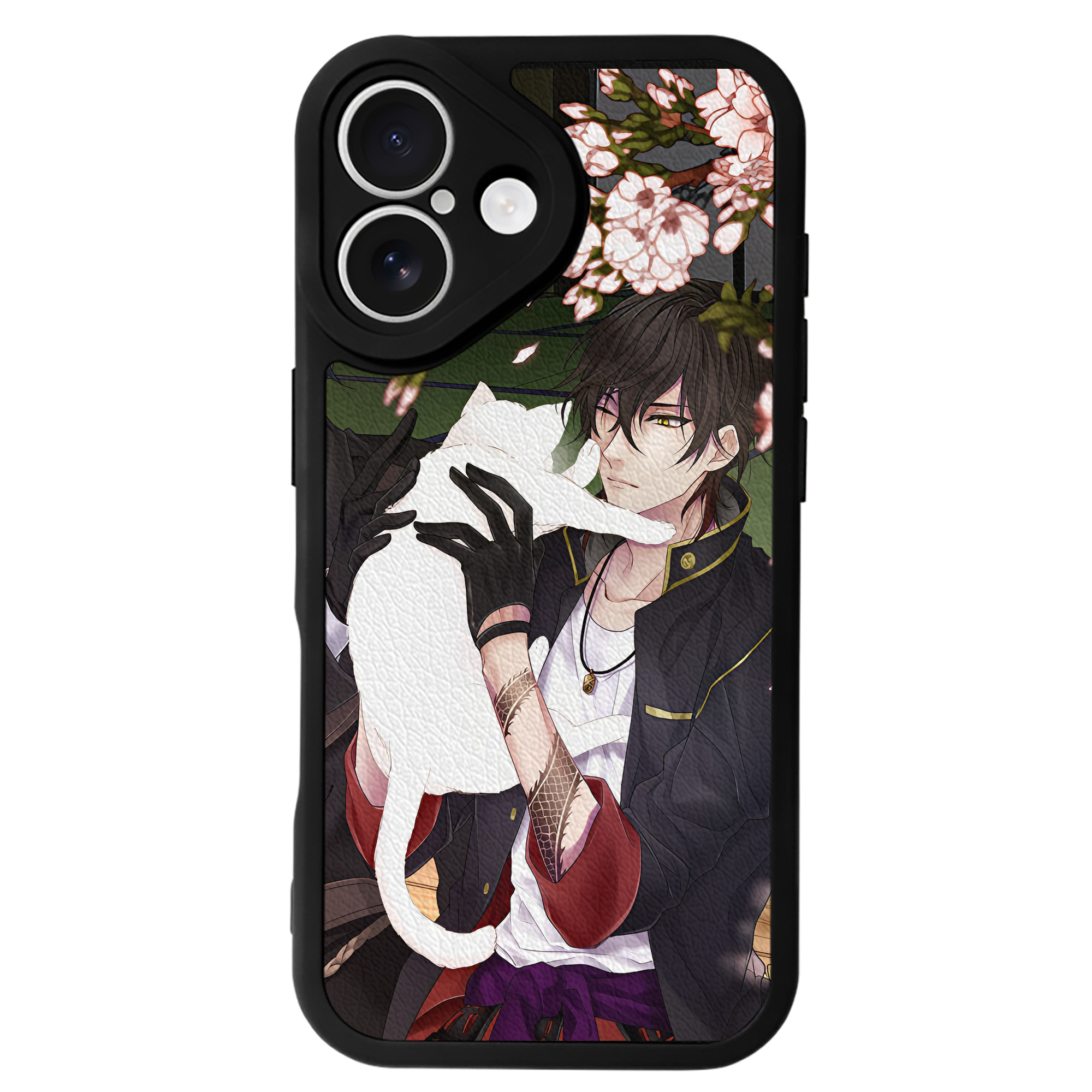 （画像用） 刀剣乱舞 Touken Ranbu 【iPhone 16シリーズ対応】シリコンスマホケース（レザー調） 材質：シリコン